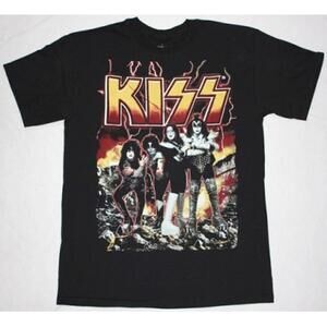 Kiss Band Destroyer Iconic 70S Rock Album Art Unisex T Shirt